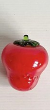 Beautiful Large Handmade Murano Art Glass Strawberry Fruit Decorative Ornament.