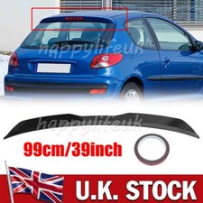 For Peugeot 206 207 Estate Hatch Rear Roof Boot Trunk Spoiler Lip Wing Glossy