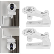 Adjustable Security Camera Bracket Plastic Wall Mount CCTV Stand White 1~4X New
