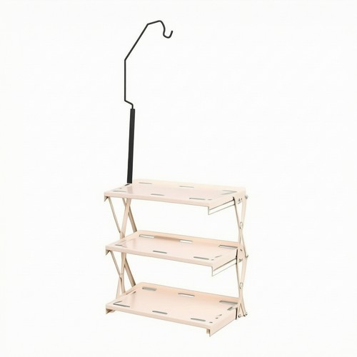 Folding rack with lamp stand - rack,