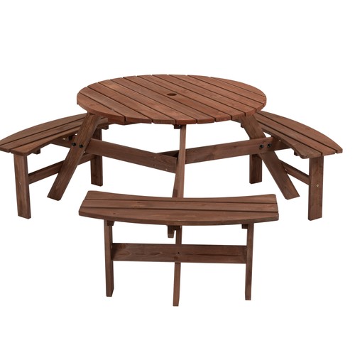 Person round wooden - wooden, picnic