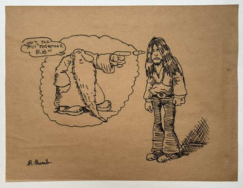 Robert crumb drawing - crumb, old