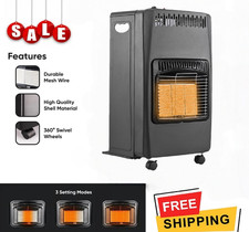 4.2kw Portable Gas Cabinet Heater Home Office Calor Butane With Hose & Regulator