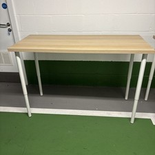 Ikea Desk Linnmon/Adils White Stained Oak Effect/White 140x60cm 