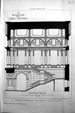 Old Design Staircase Town Mansion Davison Builder 1891 Architecture R Victorian