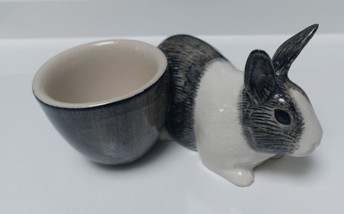 Quail pottery rabbit - rabbit, egg