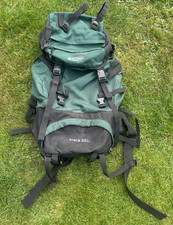 Gelert Kiara 65L Black/Green Hiking Camping Backpack