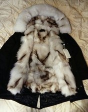 Womens Coat Parka Ozlana with Real Fox Fur Linning.Size XS.New with tags