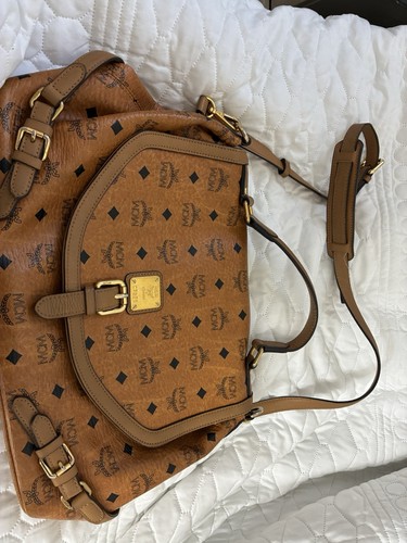 Mcm cognac black visetos - mcm,