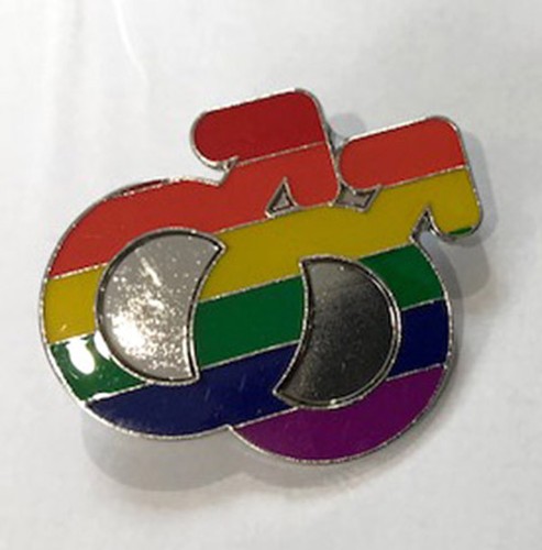 Lgbt gay pride lesbian - gay, enamel