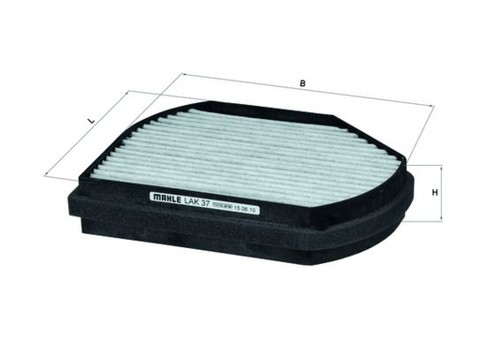 Cabin air filter mahle - air, lak