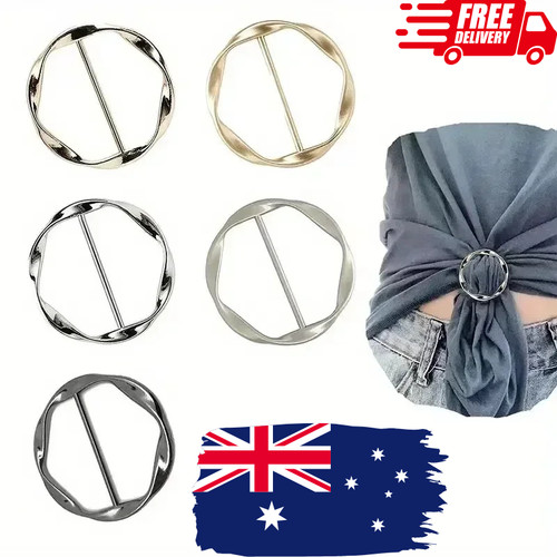 5pcs metal scarf ring - 5pcs, clips