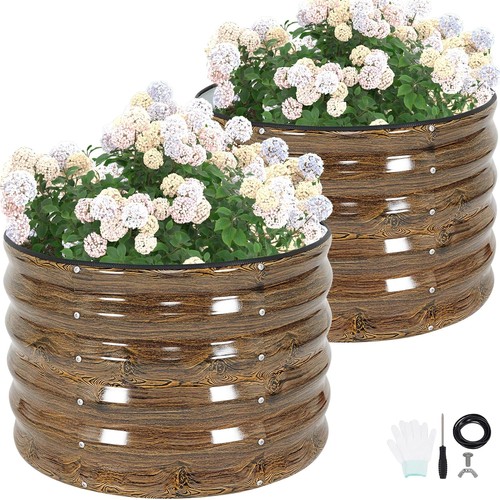 Galvanized steel raised garden - raised,