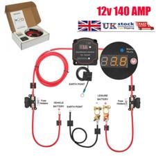 Split Charge Ready Made Battery Relay Kit 12V 140A Digital VSR Sense Camper Van_