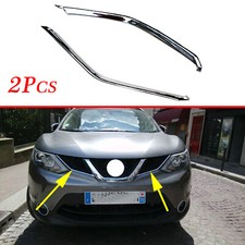Chrome Molding Front Head Grille Net Cover Trim For Qashqai J11 2014-2016 2017