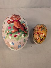 Two Cute Vintage Easter Eggs, Made In Germany, Nestle