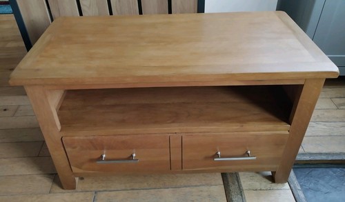 Oak unit media cabinet - tv, cabinet/