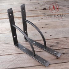 PAIR OF HAND FORGED METAL IRON