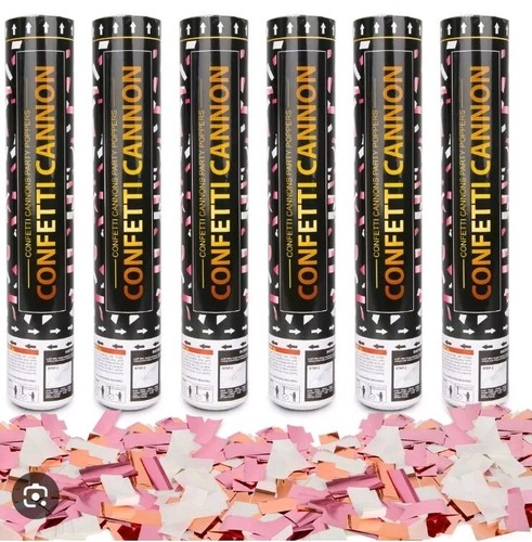 Confetti cannons rose - 4x,