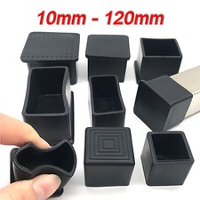 Square Chair Leg Caps Anti-Slip Rubber Chair Tips Table Chair Floor Protectors