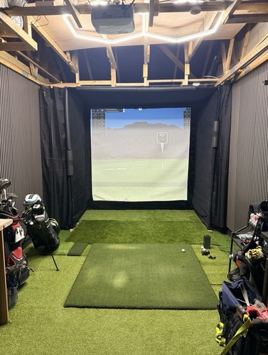 Golf simulator enclosure - golf, &