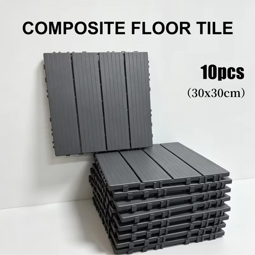 10x wpc decking tiles - decking,