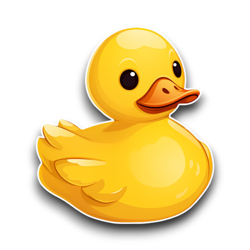 Funny cute rubber - funny, duck