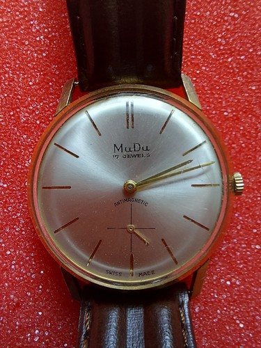 Vintage mudu swiss mens watch - mudu,