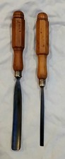 Vintage Marples And Sons Woodworking Chisels Very Old Tools Made In England ×2