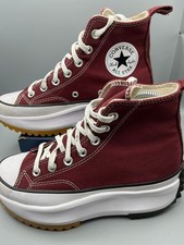 Burgundy Converse Run Star Hike Trainers Womens Size UK 4  EU 37 Platform Shoes