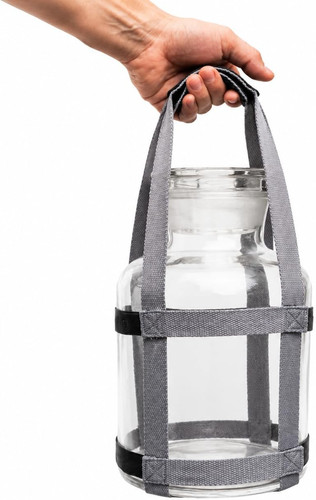 Glass bottle carrier strap - carrier, for