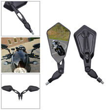 Motorcycle Folding Rearview Wing Mirrors 10mm For Yamaha Honda Suzuki  Kawasaki