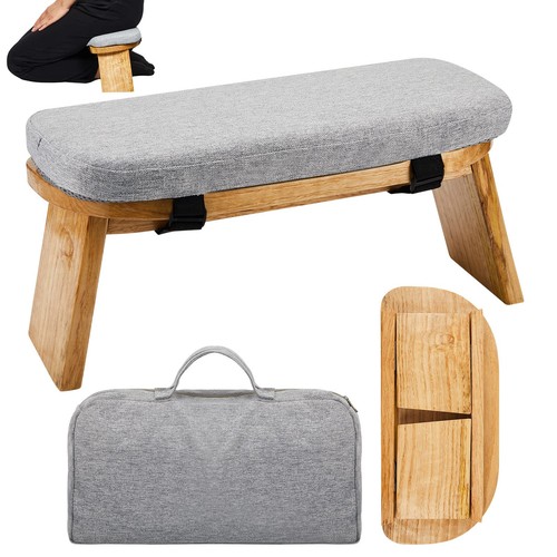 Meditation bench with carrying - with,