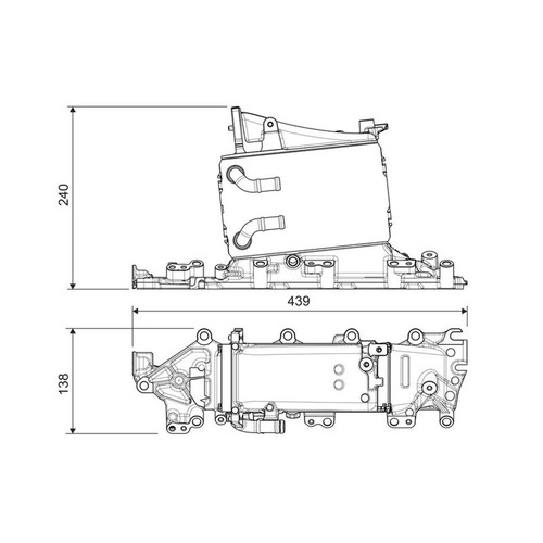 Valeo intercooler charge air - intercooler, (charge
