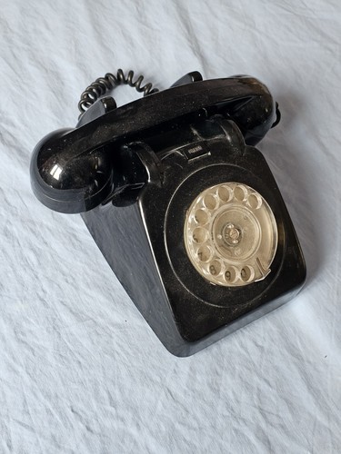 Vintage black plastic - vintage, rotary