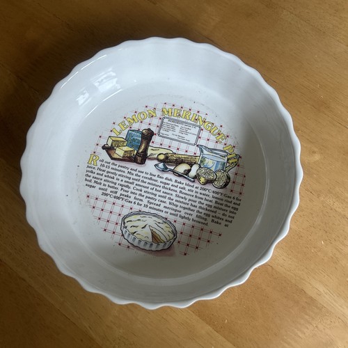 Vintage ceramic lemon meringue - ceramic,