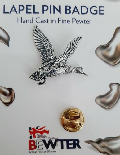 Mallard duck bird lapel pin - mallard,