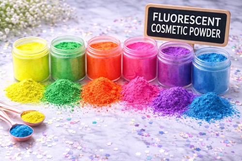 Fluorescent mica pigment - fluorescent, &