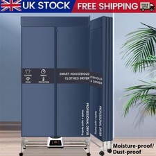 Clothes Airer Foldable 2-Tier Electric Heated 1100W 15KG Load Drying Rack Cover