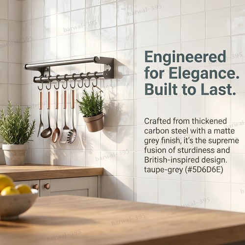 Wall mounted pot rack - pot, 12