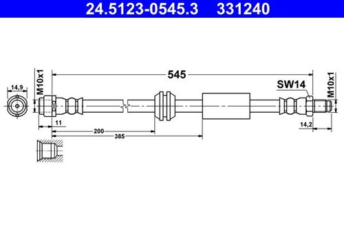 5123 0545 brake - 24.5123-0545.3, hose