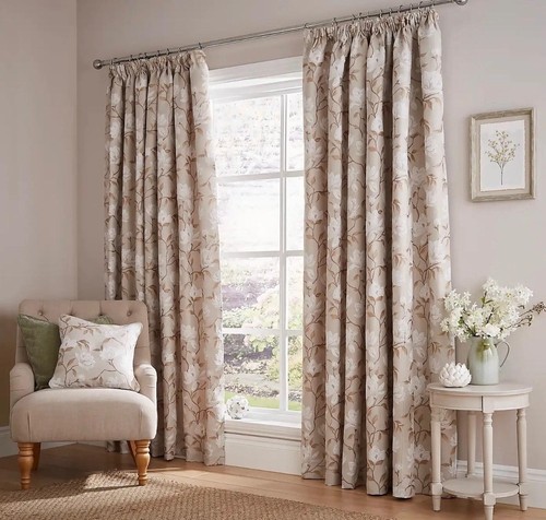 Dunelm embroidered magnolia - embroidered,