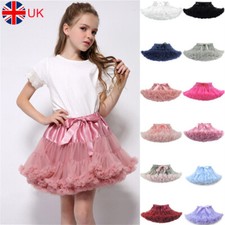 UK Girls Kids Tutu Skirt Dance Petticoat Hen Party Fancy Dress Ballet Fluffy New