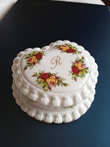 Vintage trinket porcelain - porcelain, box