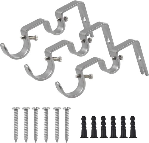 Pcs double curtain pole - double,