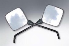 Vespa T5 Mk1 TX Mirrors Square Black Pair 002894