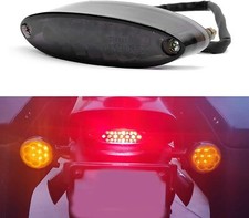 LED Brake Tail Lights License Plate Light For Bobber Cruiser Chopper Cafe Racer