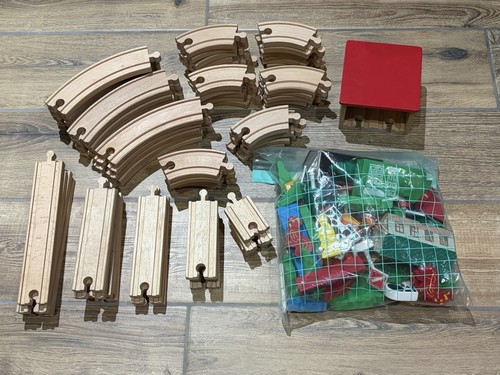 Wooden train tracks - wooden,