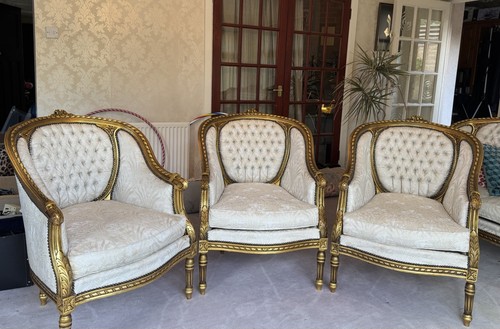 Vintage french style armchairs - style,