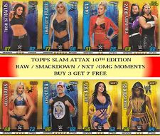 2017 Topps WWE SLAM ATTAX 10TH EDITION OMG, ICON & BASE CARDS #25- #180